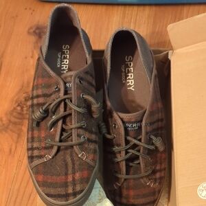 Sperry Men's Checkered Brown Sneakers